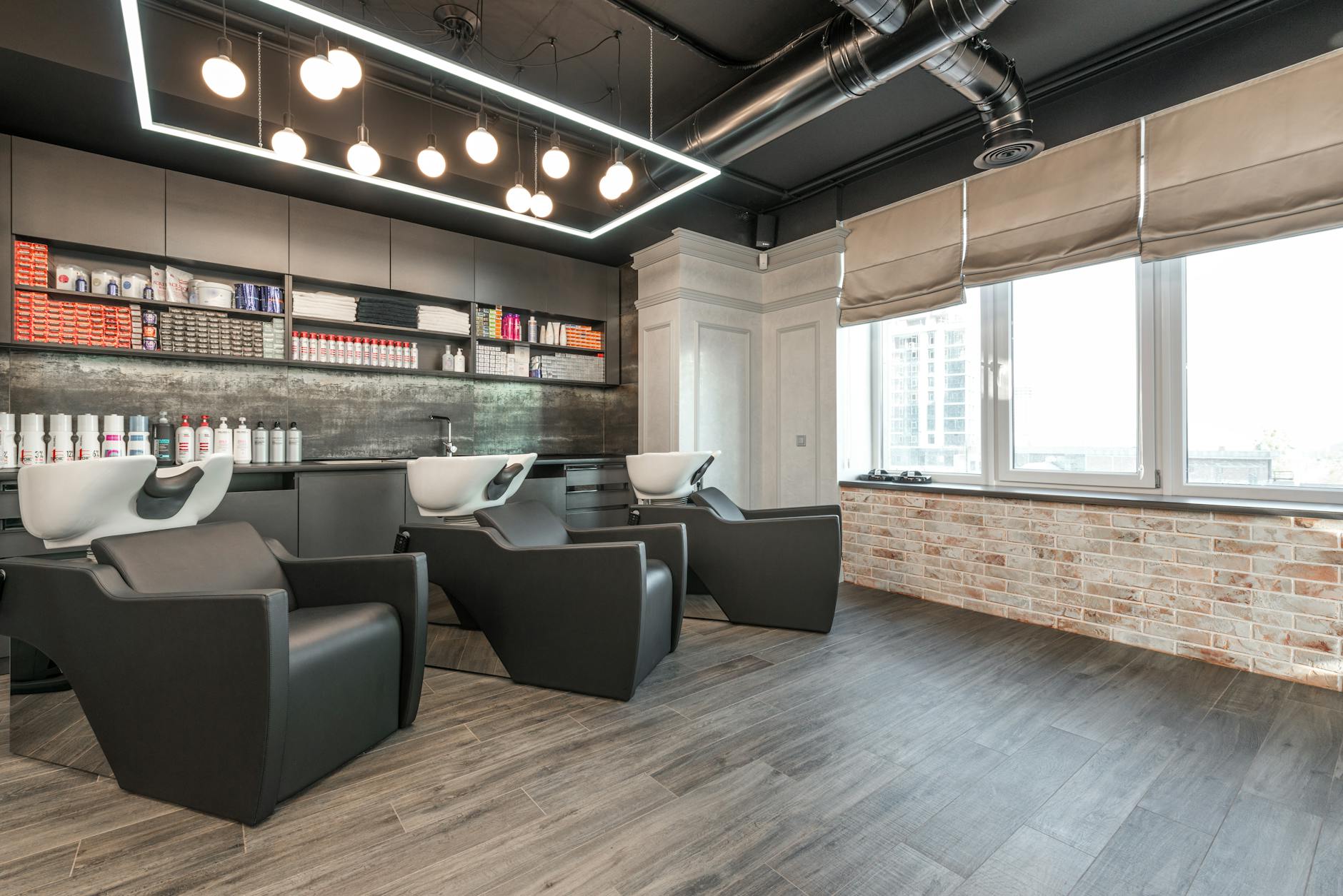Modern professional hair salon